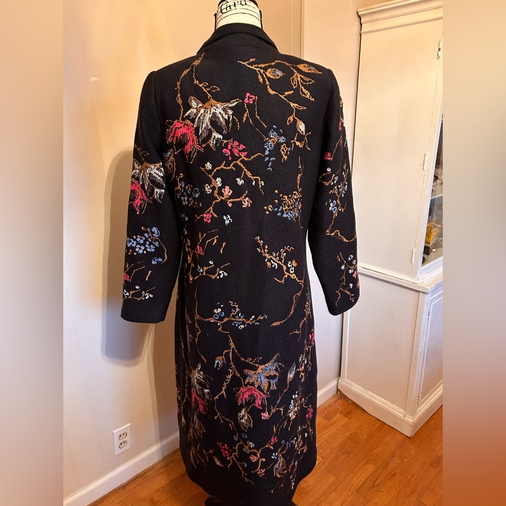 Ivko wool embroidered coat, new with tags